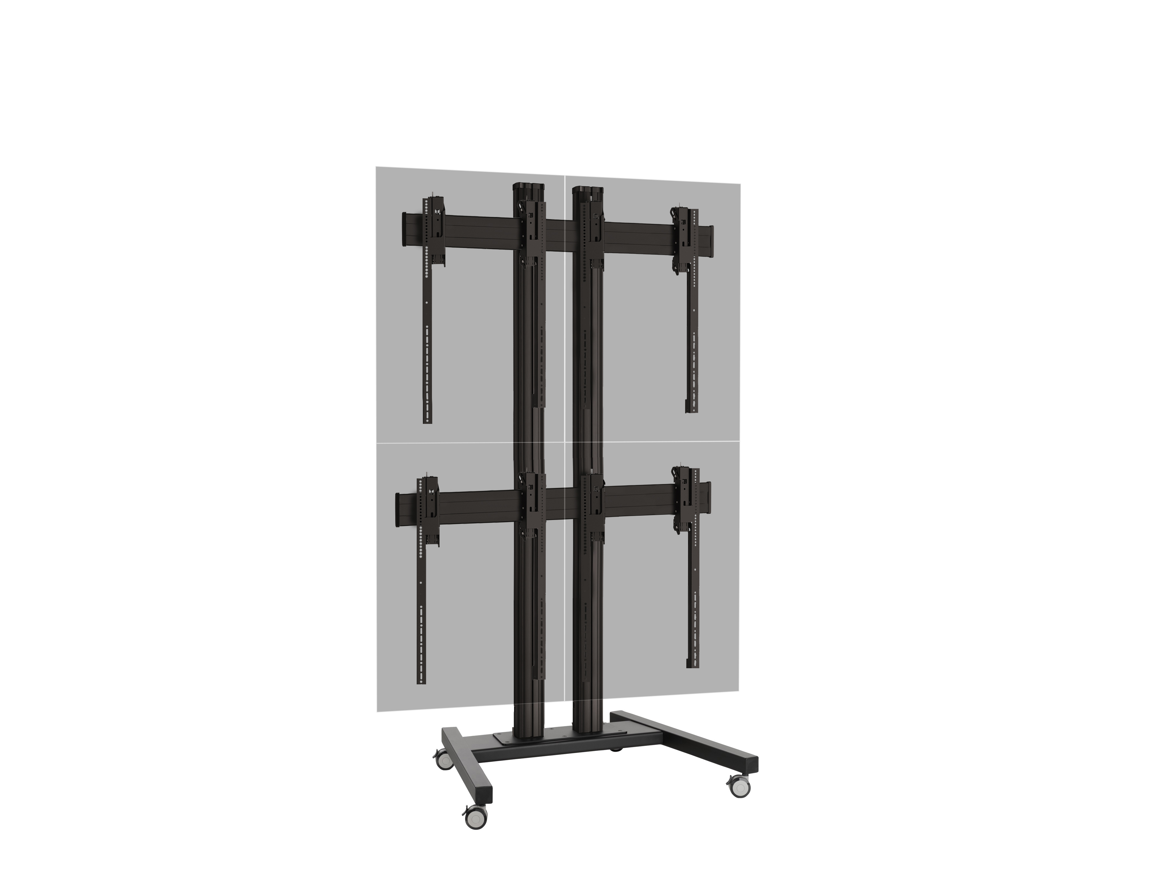 Напольный мобильный стенд для видеостены FT2284P Black