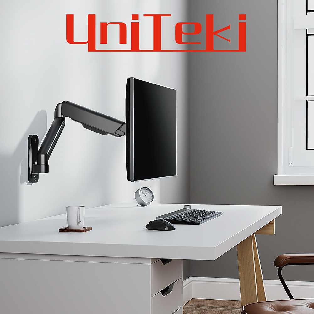 Кронштейн с газлифтом UniTeki FMG150 черный