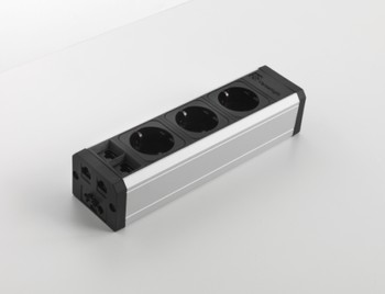 Электроустановочный модуль ASA VersaTEK (3 розетки 220V + 2 RJ45)