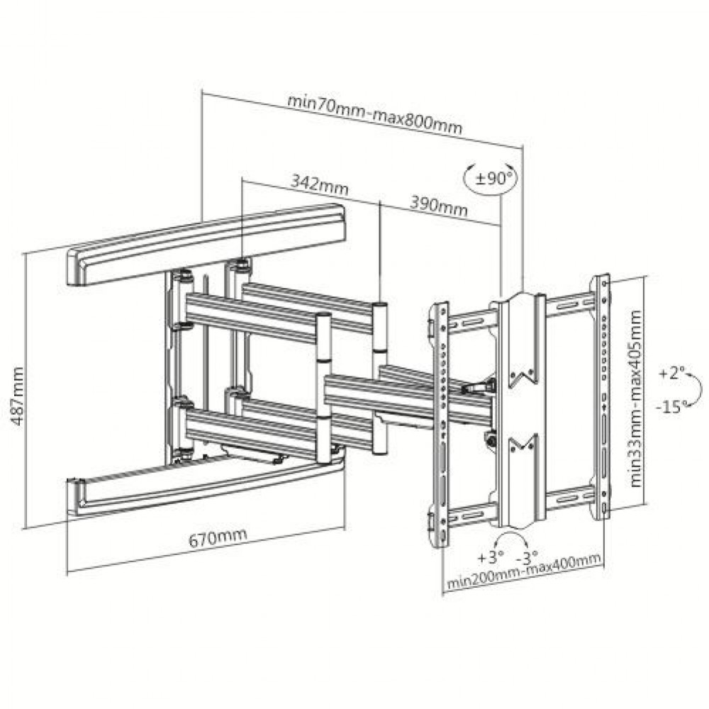Кронштейн Itech PTRB40 черный