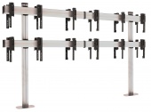 Напольный двухсторонний фиксированный стенд FF2384 Dual Silver