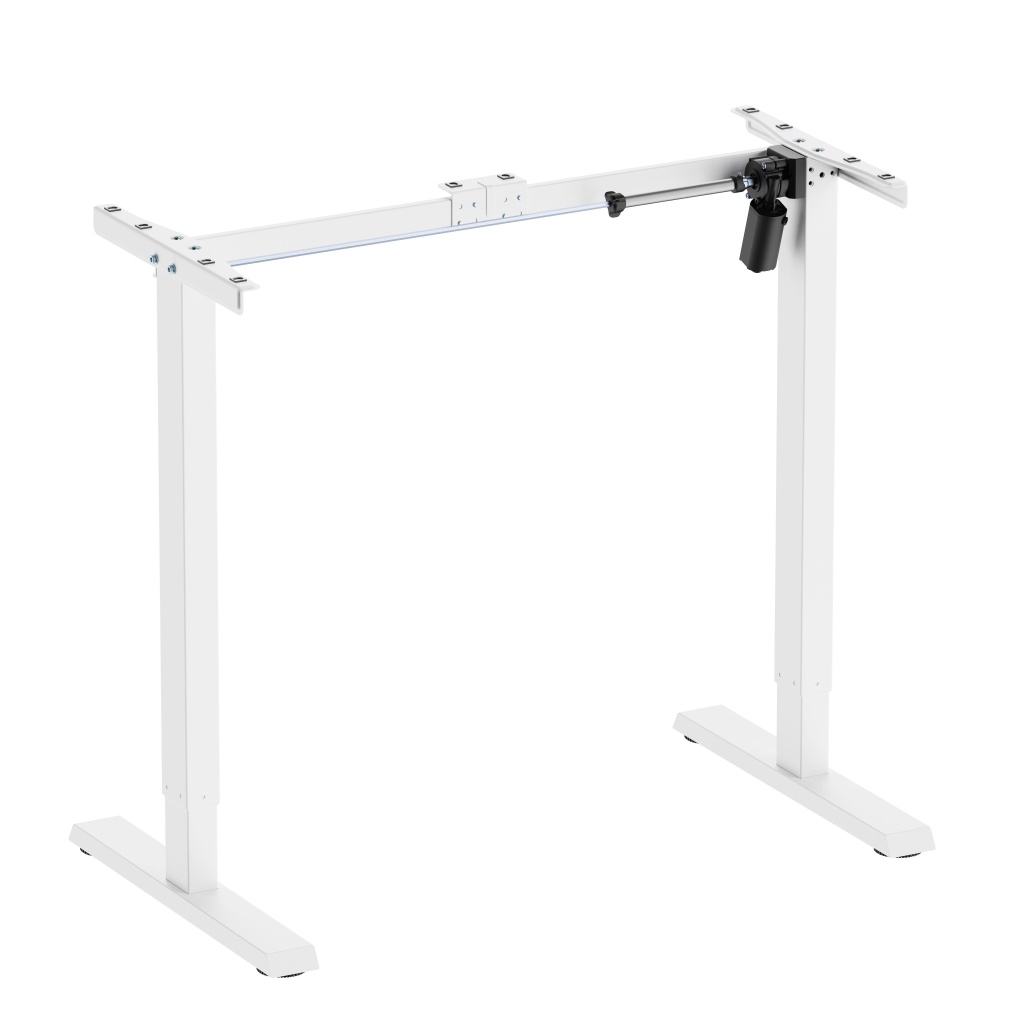 Стол регулируемый Electric Desk Light  белый столешница 1200x650 25 мм бетон чикаго