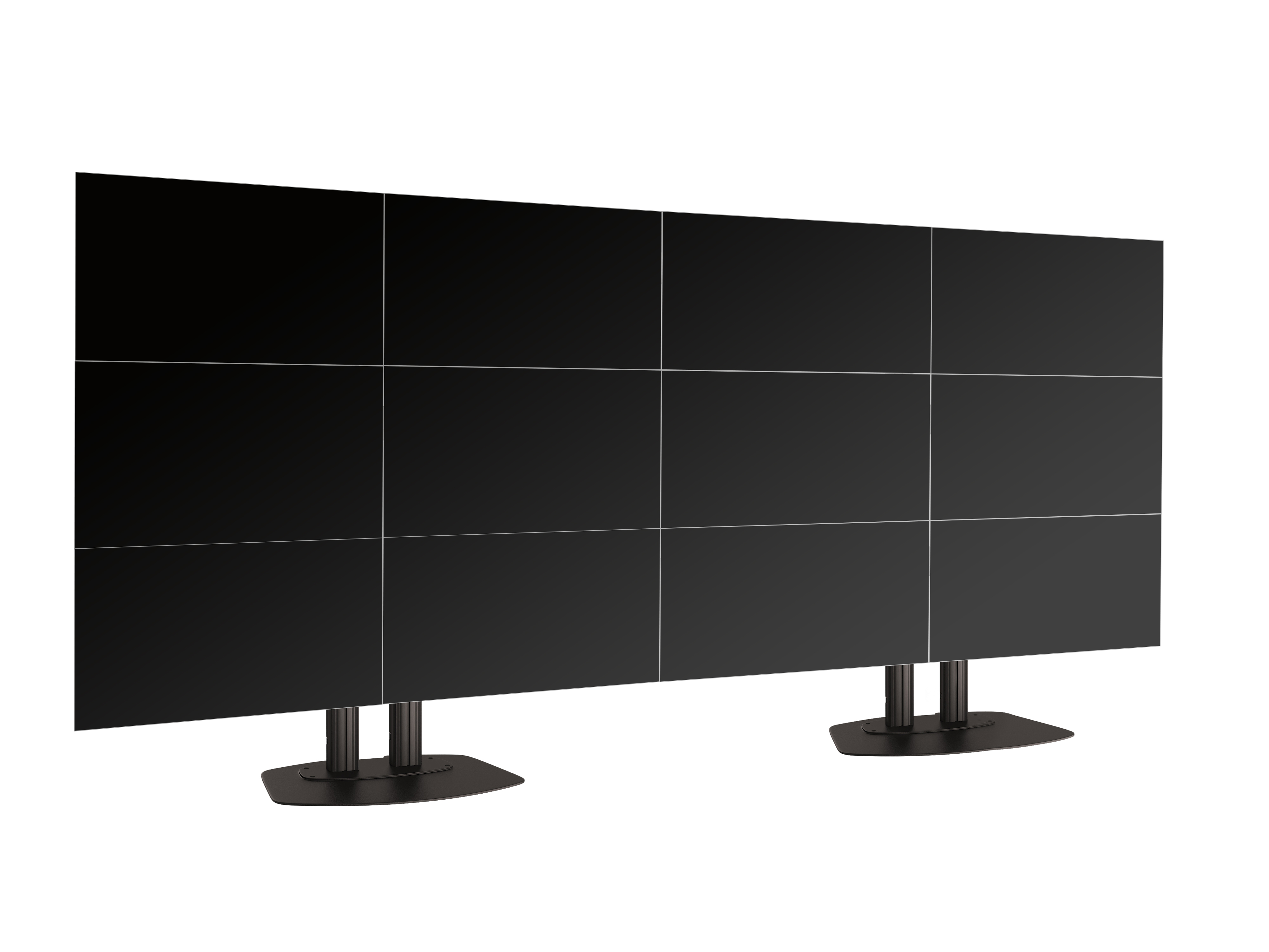 Напольный стационарный стенд для видеостены F3464 Black