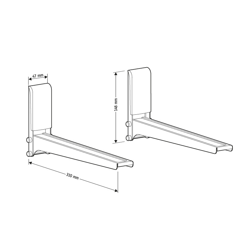 Кронштейн Holder MWS-2005 металлик