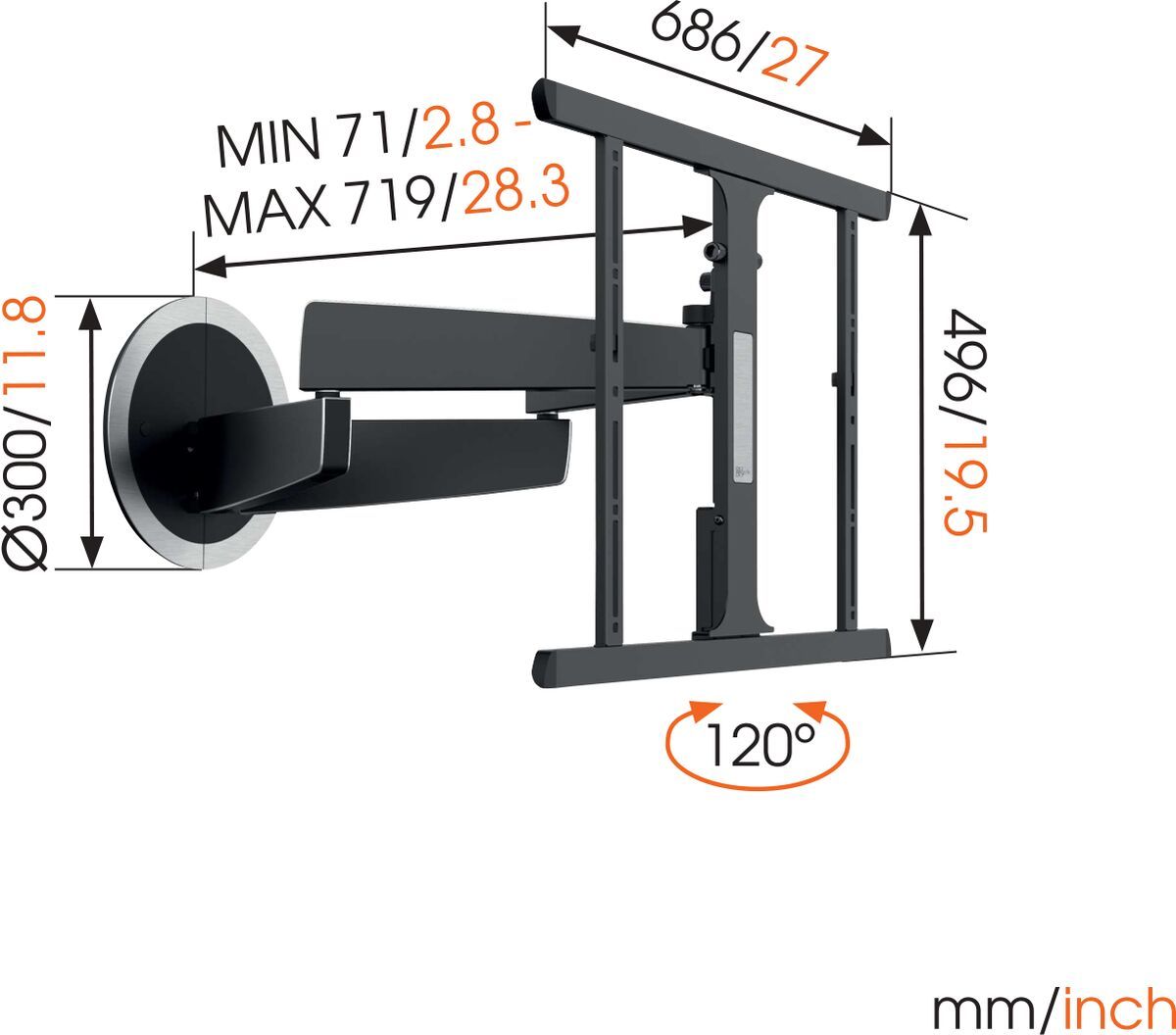 Моторизированное крепление для телевизора Vogel's NEXT 7355
