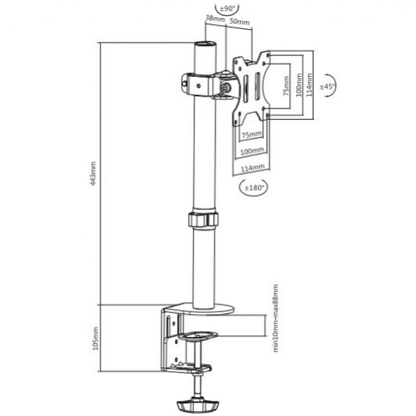 Кронштейн Itech MBES-01F