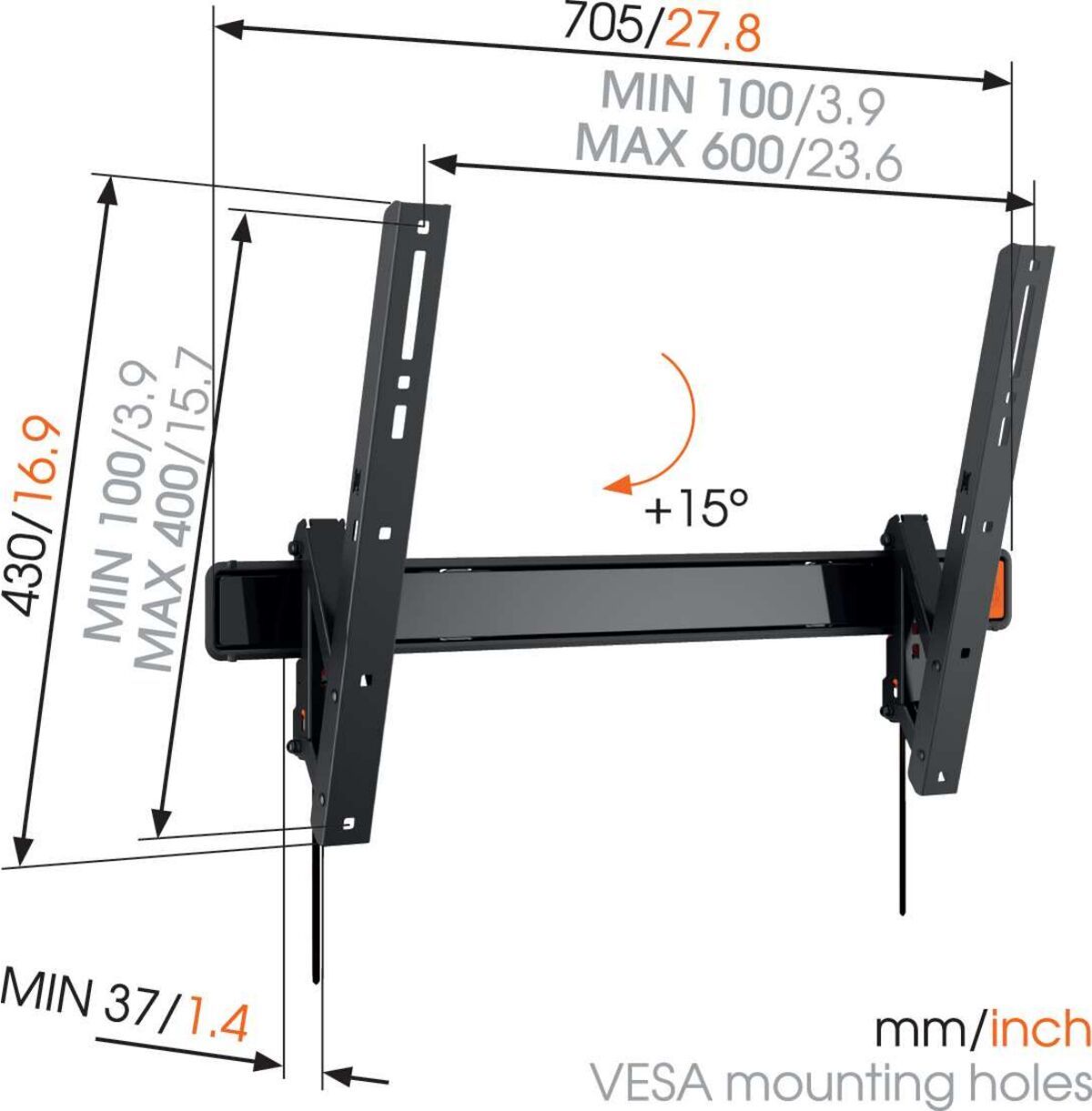 Наклонное крепление Vogel's W50810