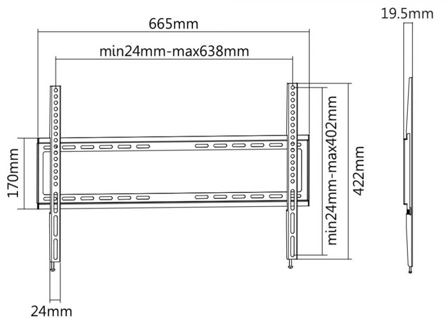 Кронштейн SBOX TV MOUNT PLB-2264F