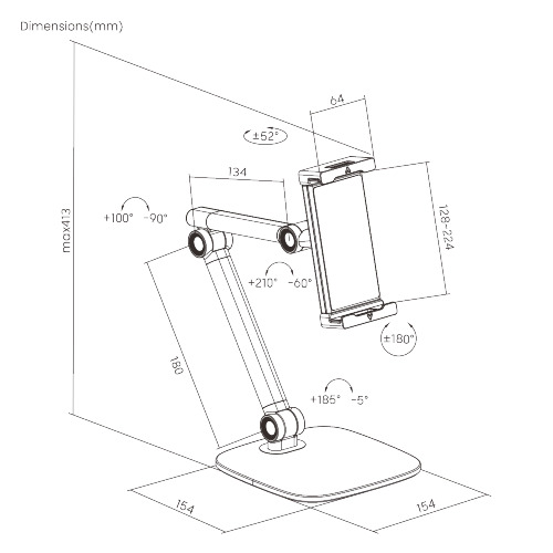 Настольный держатель планшета Ergosmart TabletStand