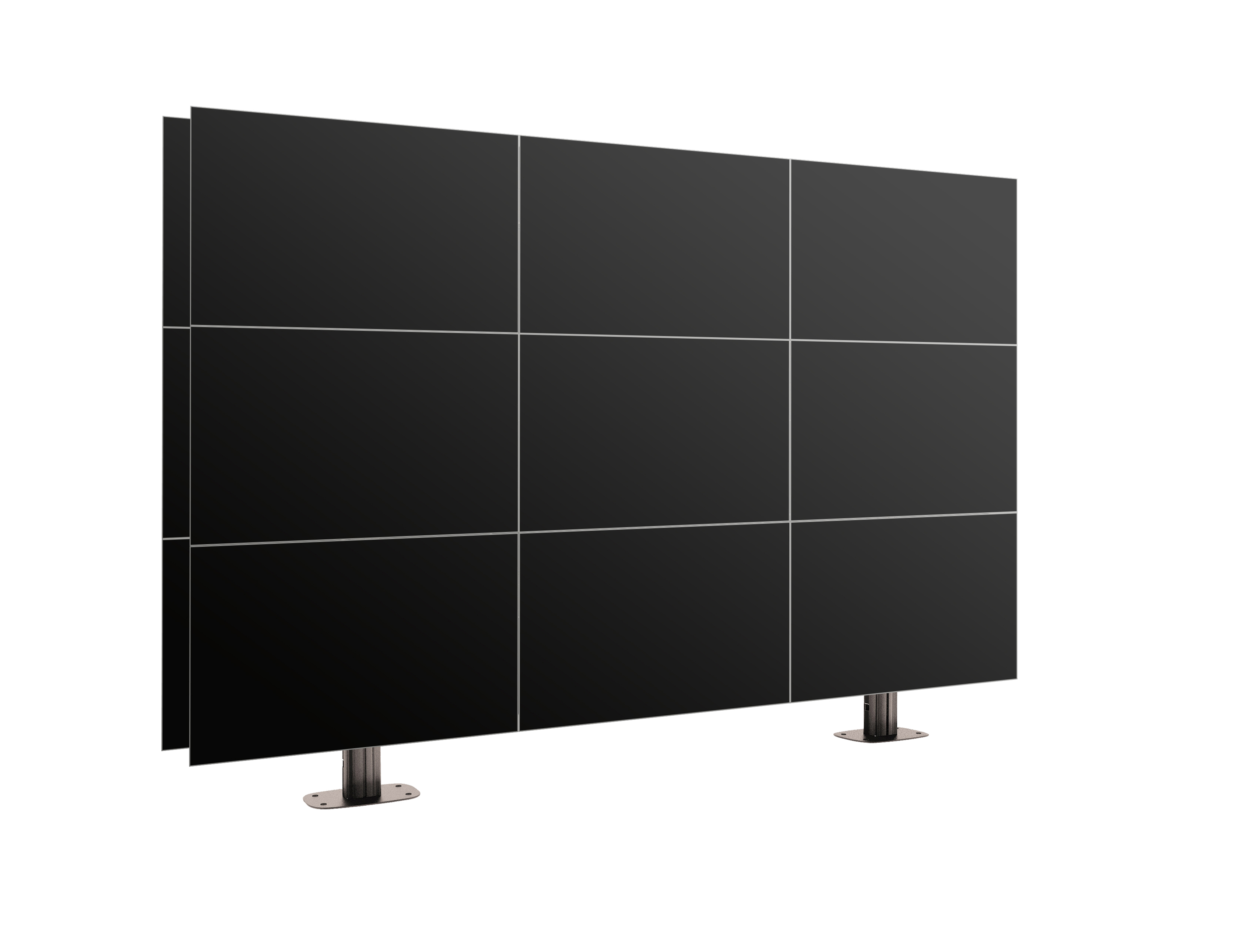 Напольный двухсторонний фиксированный стенд FF3344 Dual Black