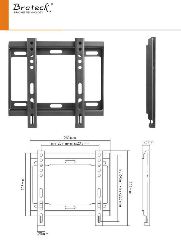 Кронштейн BRATECK LP34-22F