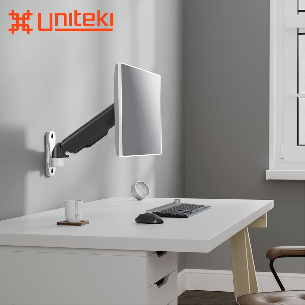 Кронштейн с газлифтом UniTeki FMG120W черно-белый