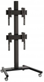 Напольный мобильный стенд на 2 экрана Vogel's FT2164 Black