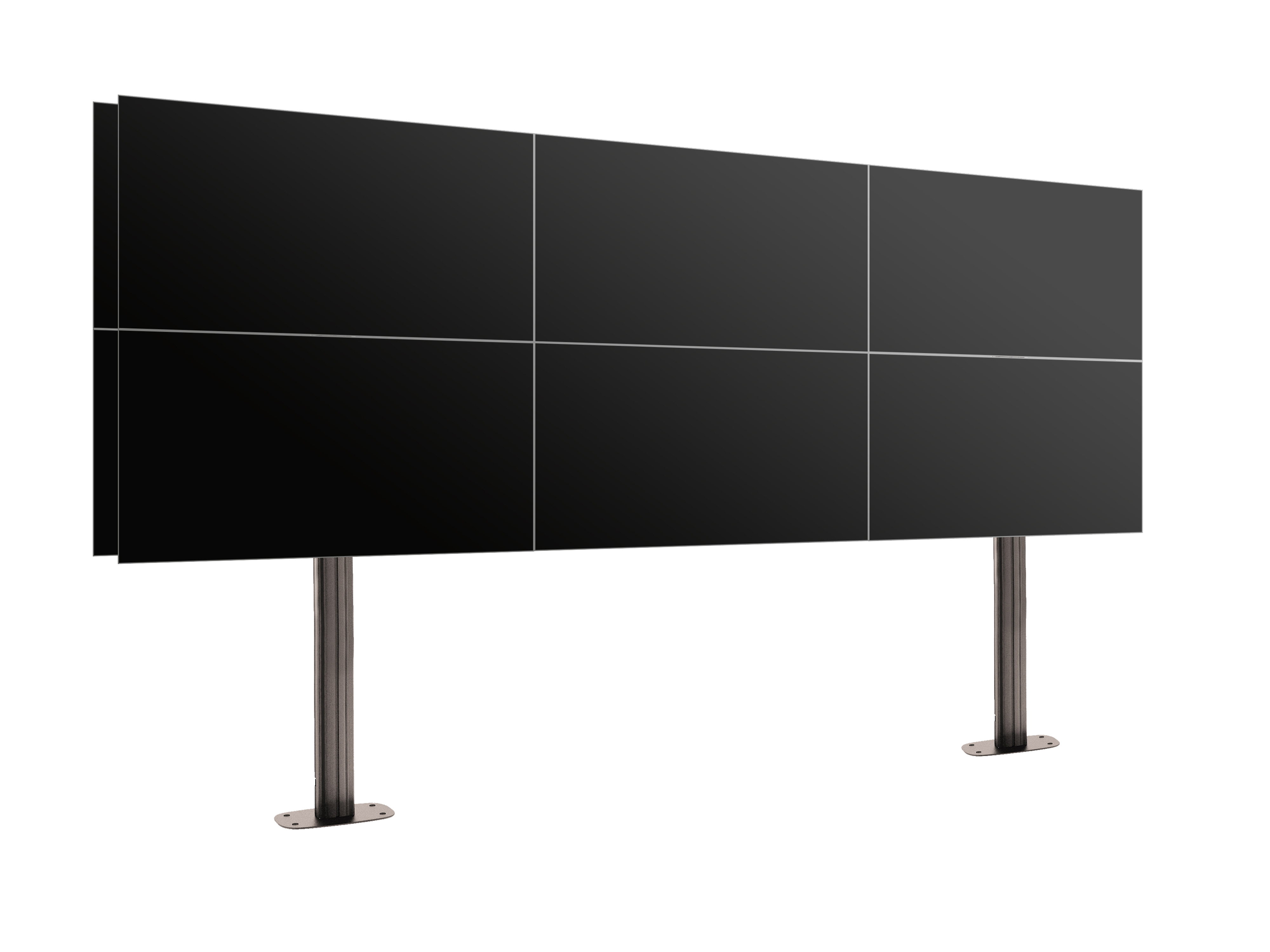 Напольный двухсторонний фиксированный стенд FF2384 Dual Black