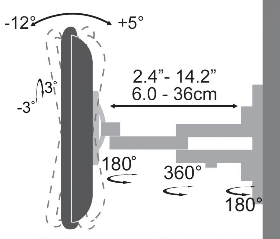 Кронштейн SBOX TV MOUNT LCD-223