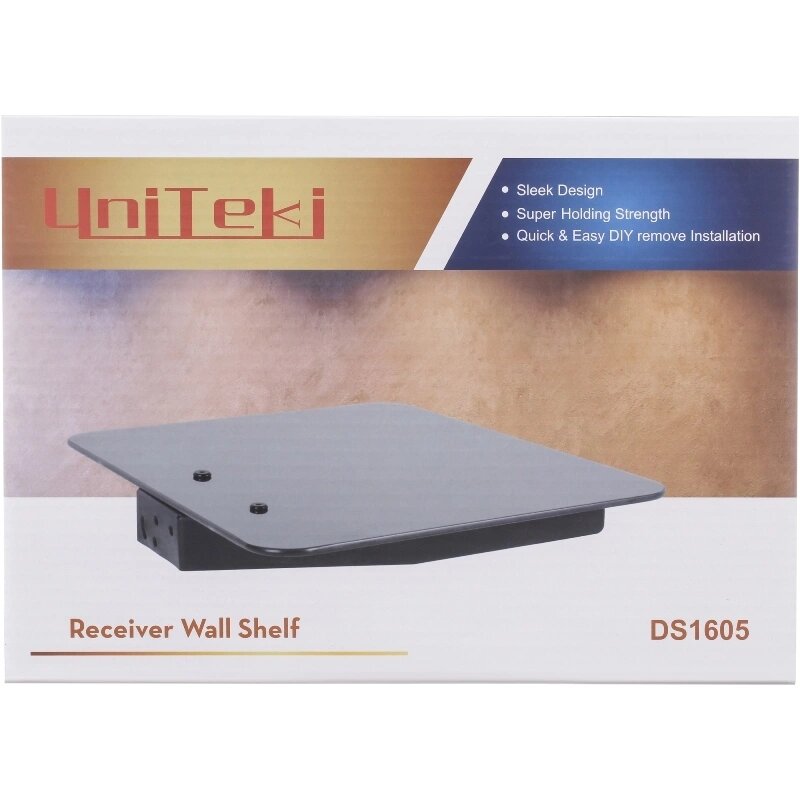 Полка для ТВ приставки Uniteki DS1605 White