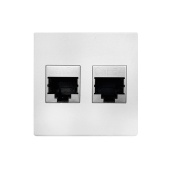 Сдвоенный модуль подключения IMP 2xRJ45 Cat6A белый