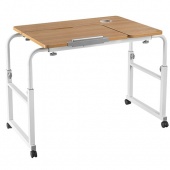 Стол регулируемый прикроватный Ergosmart Overbed Standart Desk White