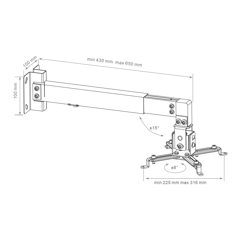 Кронштейн для проектора Arm Media PROJECTOR-3 черный