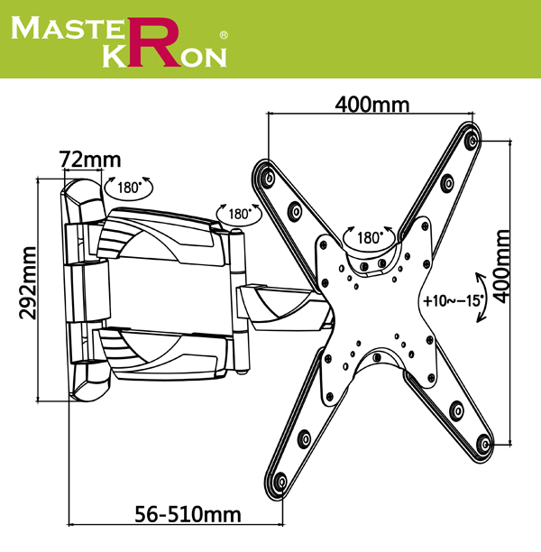 Кронштейн MasterKRON UPA39-443