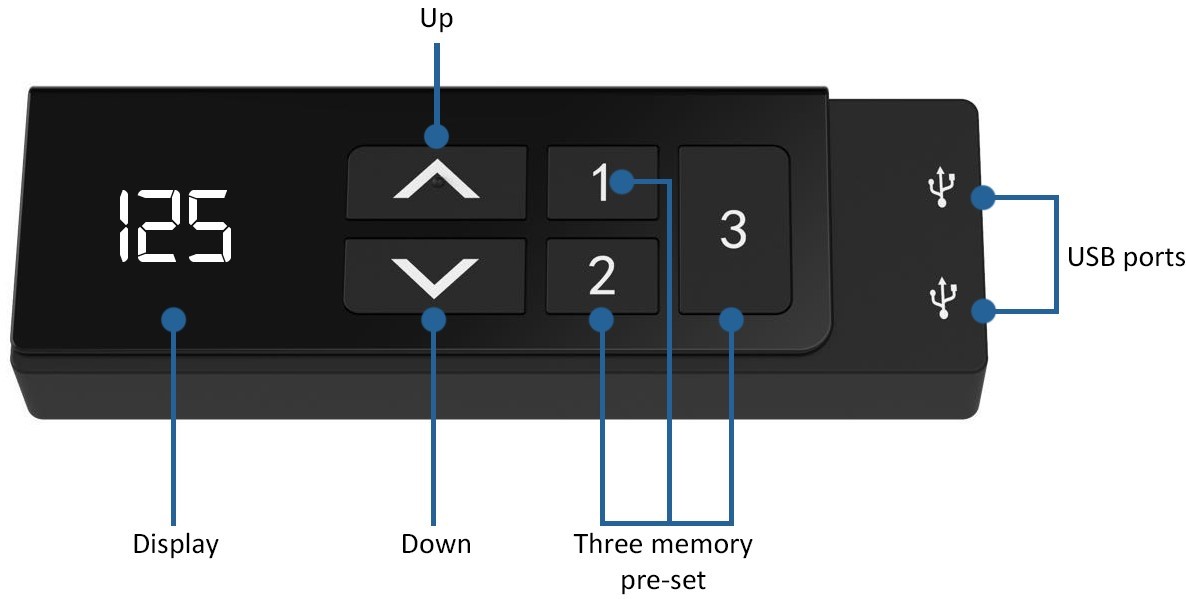 Каркас с электроприводом двухмоторный с Bluetooth Aoke Black