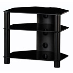Стеклянная тумба под телевизор Sonorous RX 2130-B-BLK