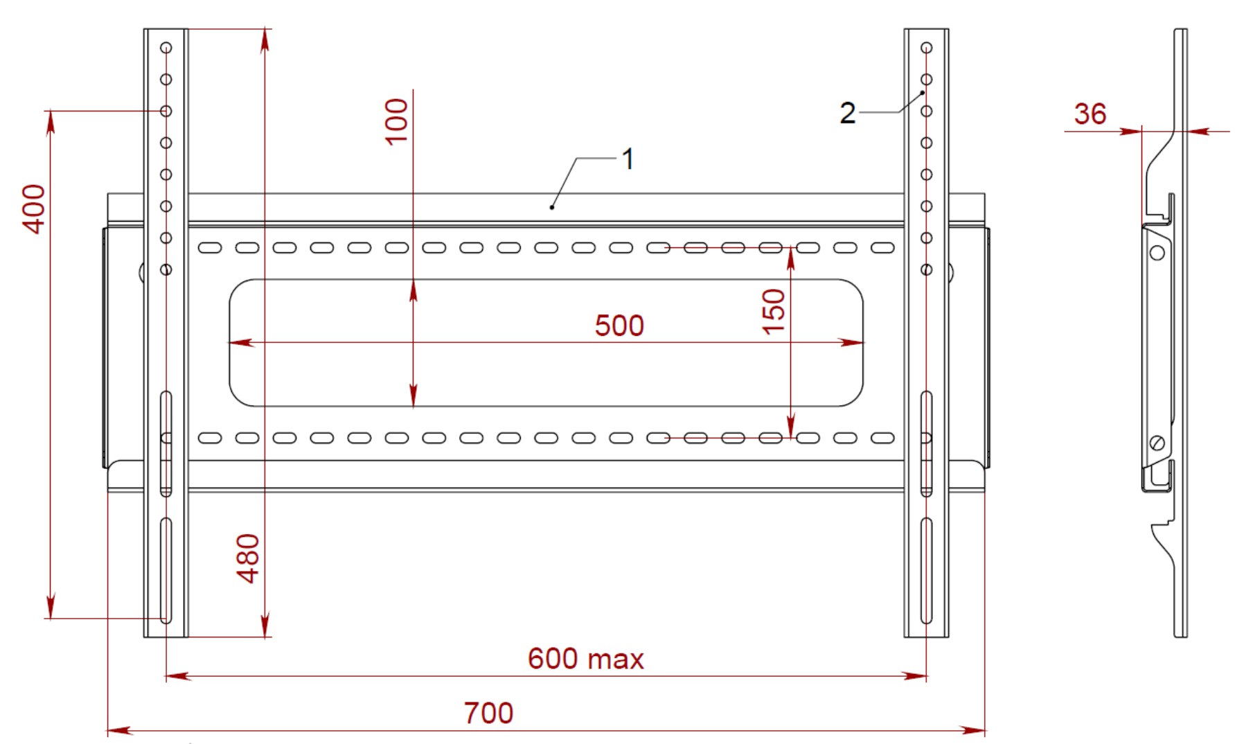 Кронштейн PRINTLUX PL 600.B
