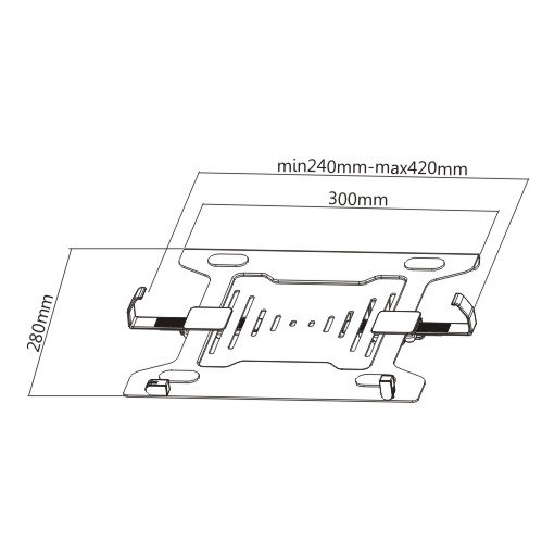 Крепление для ноутбука Brateck NBH-2