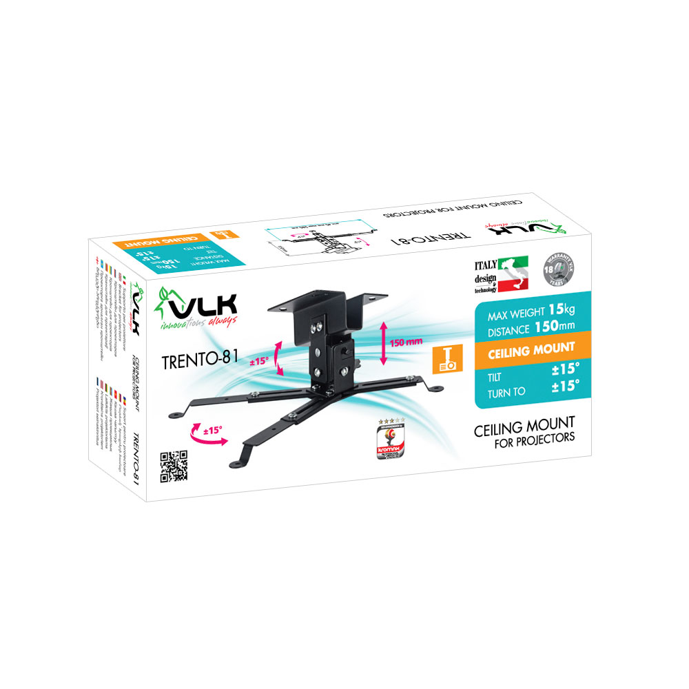 Кронштейн для проектора VLK Trento-81w белый