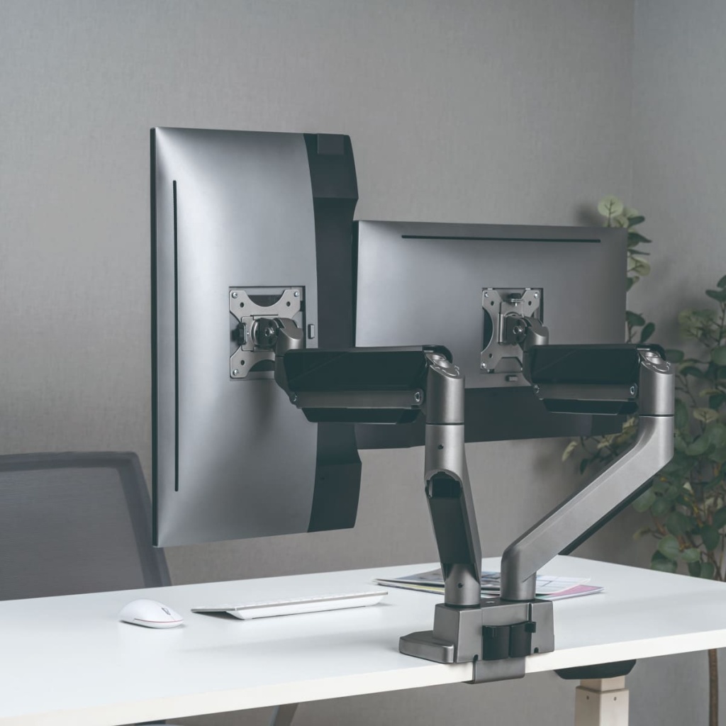 Кронштейн для 2-х мониторов Ergosmart Heavy-Duty DBL