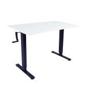 Manual Desk Light Black белая столешница 18мм