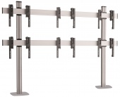 Напольный фиксированный стенд для видеостены FF2344 Silver