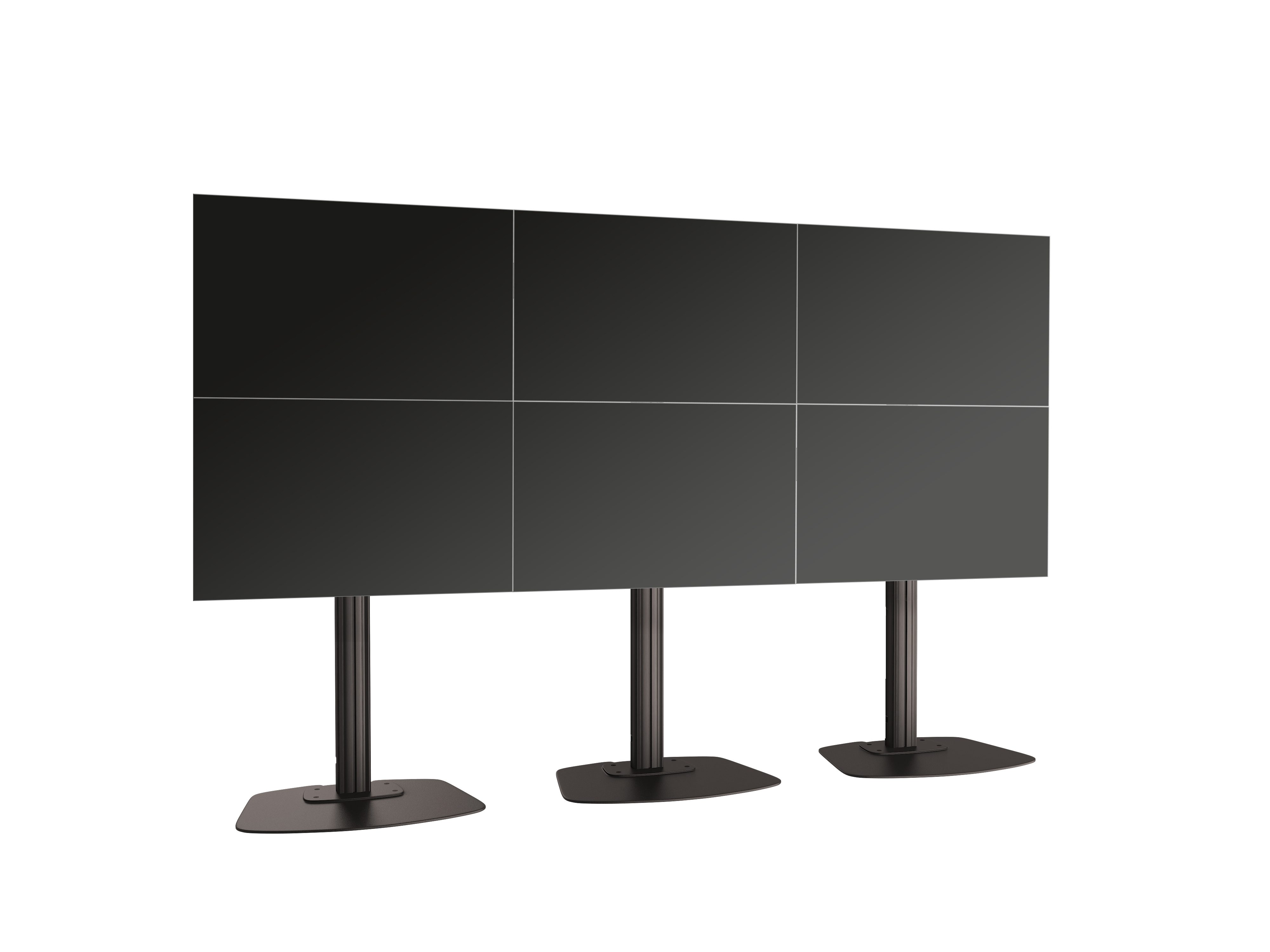 Напольный стационарный стенд для видеостены F2384 Black