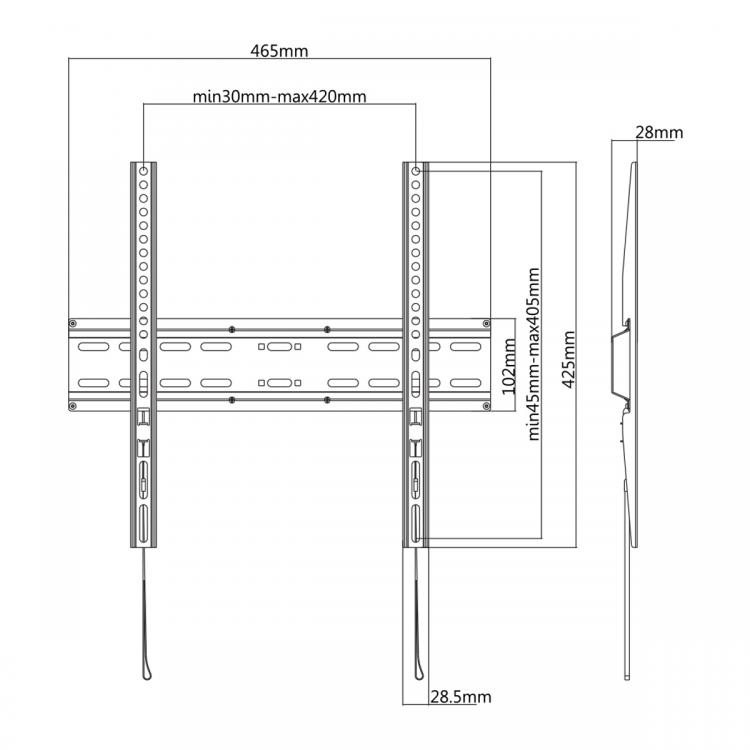 Кронштейн SBOX TV MOUNT PLB-2544F
