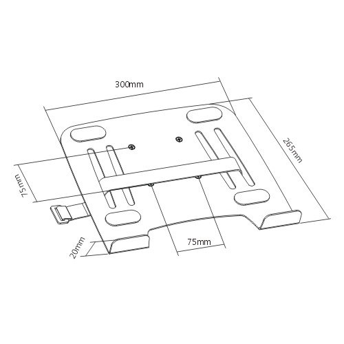 Крепление для ноутбука Brateck NBH-1