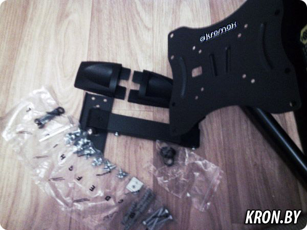 Установка кронштейна Kromax Techno-6