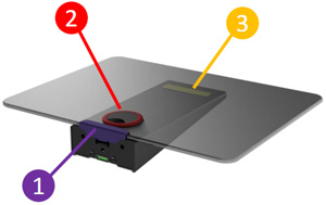 Стеклянная полка Holder DVD-F1001